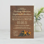 Invitation mariage sur la plage (Debout devant)