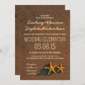 Invitation mariage sur la plage (Devant / Derrière)