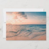 Invitation Mariage sur la plage au coucher du soleil, Plumeri (Dos)