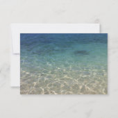 Invitation Mariage sur la Plage avec Etoile de Mer Tropicale (Dos)