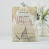 Invitation Mariage sur la Plage, Coquillage, Cœurs en Bois R (Debout devant)