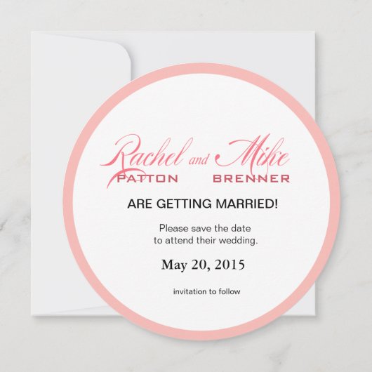 Invitation Mariage sur la plage coquille Saint-Jacques | rose (Dos)