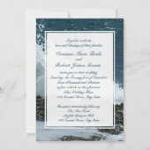 Invitation Mariage sur la plage côtière (Dos)