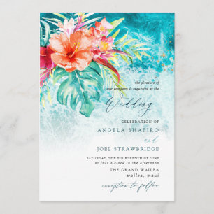 Invitation Mariage sur la plage de PixDezines Tropical Paradi