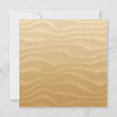Invitation Mariage sur la plage de sable fin (Dos)