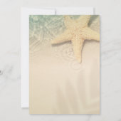 Invitation Mariage sur la plage de Seastar (Dos)
