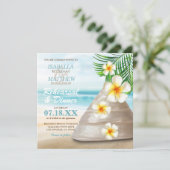 Invitation Mariage sur la plage | Dîner de répétition (Debout devant)