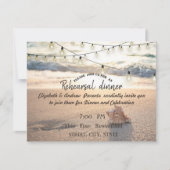 Invitation Mariage sur la Plage, Dîner de Répétition aux Lumi (Devant)