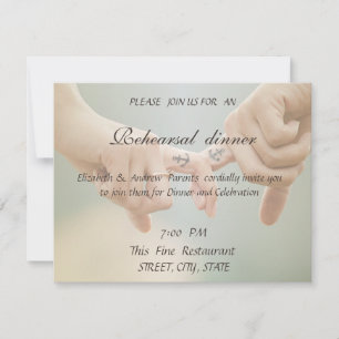 Invitation Mariage sur la Plage, Dîner de Répétition en se te