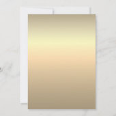 Invitation Mariage sur la plage d'or (Dos)