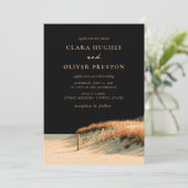 Invitation Mariage sur la plage dorée de Cape Cod Bayside Dun (Debout devant)