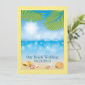 Invitation Mariage sur la plage / Événement - SRF (Debout devant)