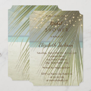 Invitation Mariage sur la Plage Fête de Mariage aux Feuilles