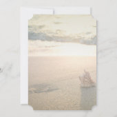 Invitation Mariage sur la plage, guirlande lumineuse de coqui (Dos)