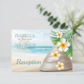 Invitation Mariage sur la plage pour M. et Mme | Réception (Debout devant)