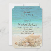 Invitation Mariage sur la Plage Réception de Mariée (Devant)