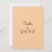 Invitation Mariage sur la plage rose vert blanc rayé (Dos)