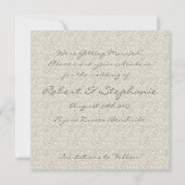 Invitation Mariage sur la plage Sandy Glitter Save the Date (Dos)