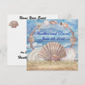 Invitation Mariage sur la plage - SRF (Devant / Derrière)