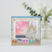 Invitation Mariage sur la plage - SRF (Debout devant)