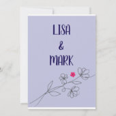 INVITATION MARIAGE SUR LA PLANÈTE TERRE (Dos)