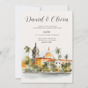 Invitation Mariage sur la skyline de Cartagena Colombie