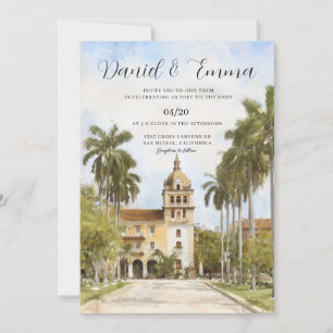Invitation Mariage sur la skyline de Cartagena Colombie