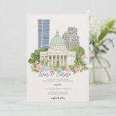 Invitation Mariage sur la skyline de Washington DC (Debout devant)