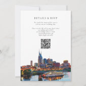 Invitation Mariage sur le front de rivière de Nashville avec (Dos)