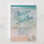 Invitation Mariage sur le littoral côtier (Devant)