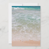 Invitation Mariage sur le littoral côtier (Dos)