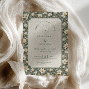 Invitation Mariage sur le thème de Magnolia Sage