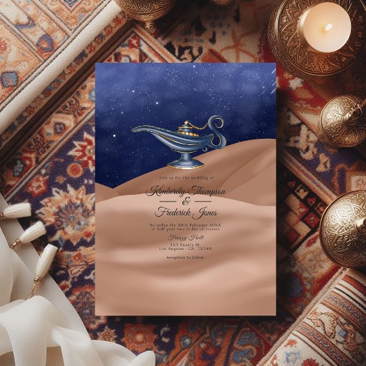 Invitation Mariage sur le thème des Mille et Une Nuits
