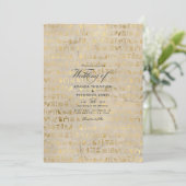 Invitation Mariage sur le thème égyptien (Debout devant)