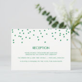 Invitation Mariage sur le thème irlandais Shamrock Confetti | (Debout devant)