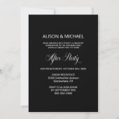 Invitation Mariage sur mesure avec arche noire (Dos)