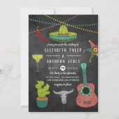 Invitation Mariage sur tableau craie Fiesta (Devant)