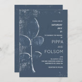 Invitation Mariage sur toile éclairée par la lune (Devant / Derrière)