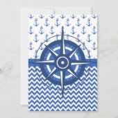 Invitation Mariage sur un thème nautique de bateau (Devant)