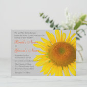 Invitation Mariage Susnflower 2 (Debout devant)