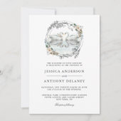 Invitation mariage Swans Elegant Aquarelle (Devant)