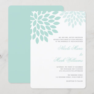 Invitation Mariage Sweet Dahlias