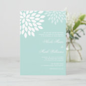 Invitation Mariage Sweet Dahlias (Debout devant)