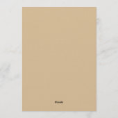 Invitation Mariage Taupe & Blanc Rustique Bloom (Dos)