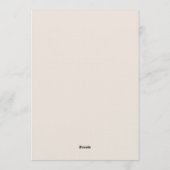 Invitation Mariage Taupe Ethereal Bloom (Dos)