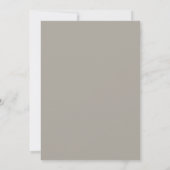 Invitation Mariage Taupe Pervenche Rose (Dos)