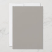 Invitation Mariage Taupe Rose Blanche (Dos)