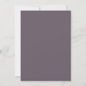 Invitation Mariage Teal Or Feuillage Sage (Dos)