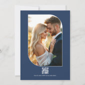 Invitation Mariage Teinte de Brouillard Côtier/Embrun et Bois (Dos)