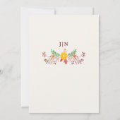 Invitation Mariage tendance mexicain Talavera Floral Fiesta (Dos)